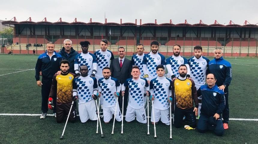 Şahinbey ampute gol olup yağdı