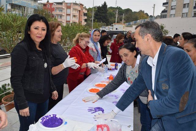 Aliağa’da, ’Kadına Şiddete Hayır’ etkinliği