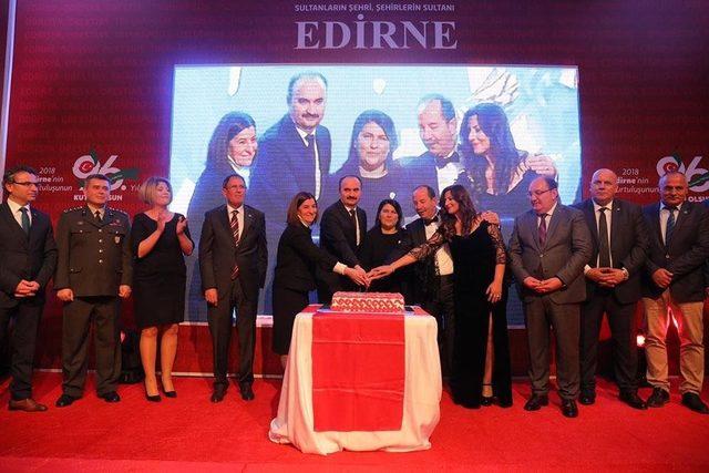 Edirne’de Kurtuluş Günü resepsiyonu