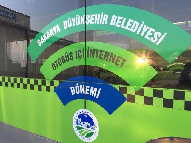 Belediye otobüslerinde ücretsiz internet dönemi