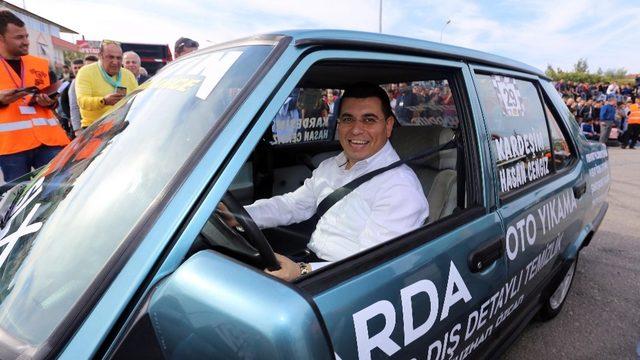 Drift tutkunları Kepez’de yarıştı