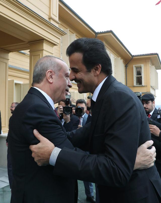 (Fotoğraflarla yeniden) - Cumhurbaşkanı Erdoğan, Katar Emiri ile bir araya geldi