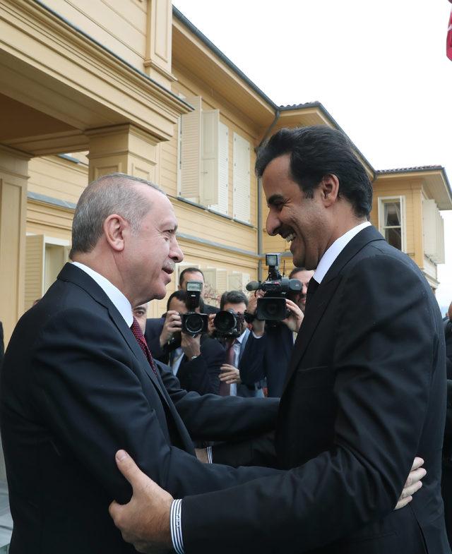 (Fotoğraflarla yeniden) - Cumhurbaşkanı Erdoğan, Katar Emiri ile bir araya geldi