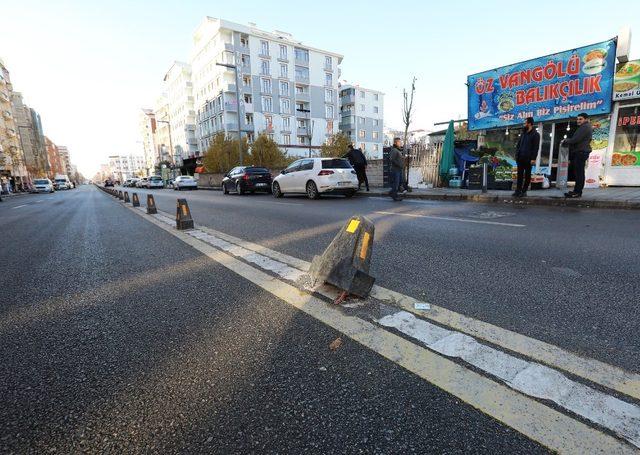 İskele Caddesi’ndeki dubalara zarar verenlerle ilgili çalışma başlatıldı