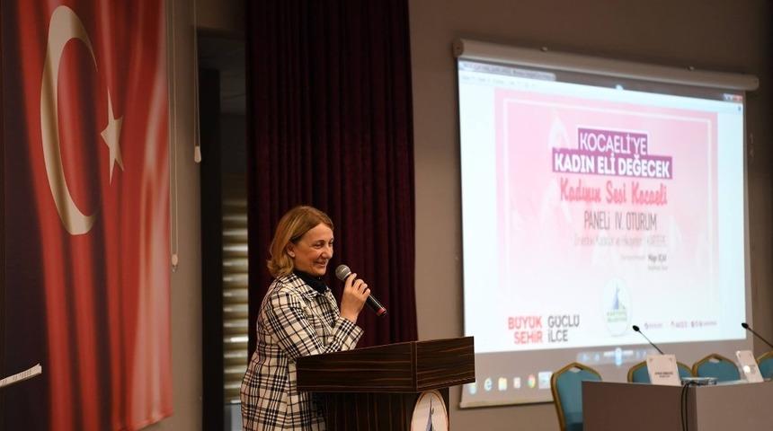 Kadının sesi Kartepe&rsquo;den y&uuml;kseldi