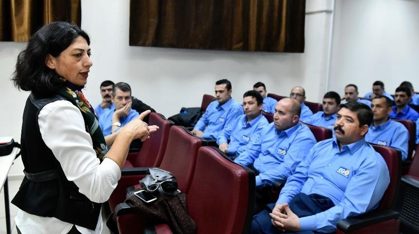 EGO şof&ouml;rleri kadına şiddete &rsquo;hayır&rsquo; diyor