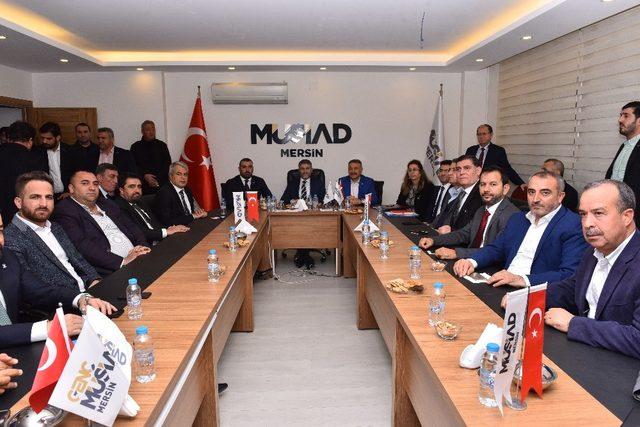 Bakan Yardımcısı Nebati, MÜSİAD Mersin Şubesi’ni ziyaret etti