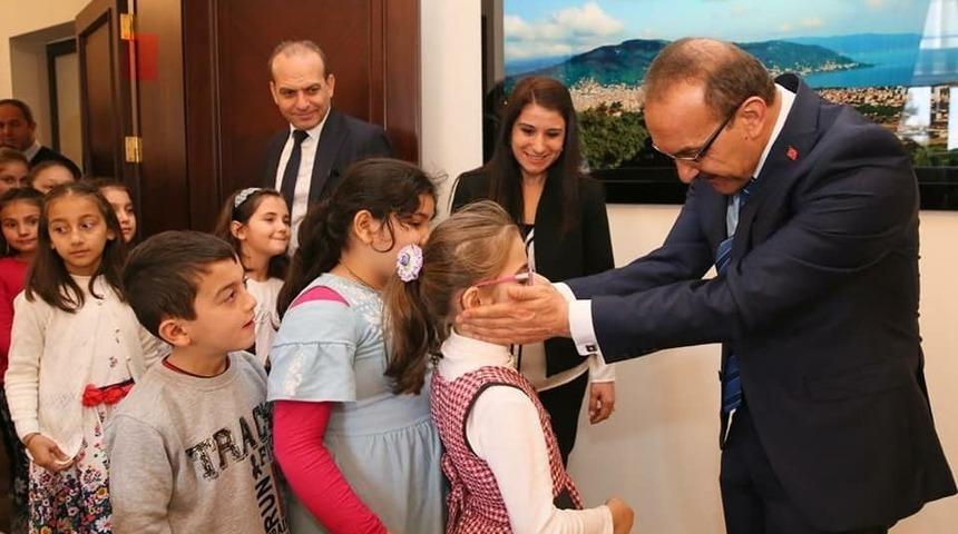 &Ouml;ğrenciler ilk kez vali g&ouml;rd&uuml;