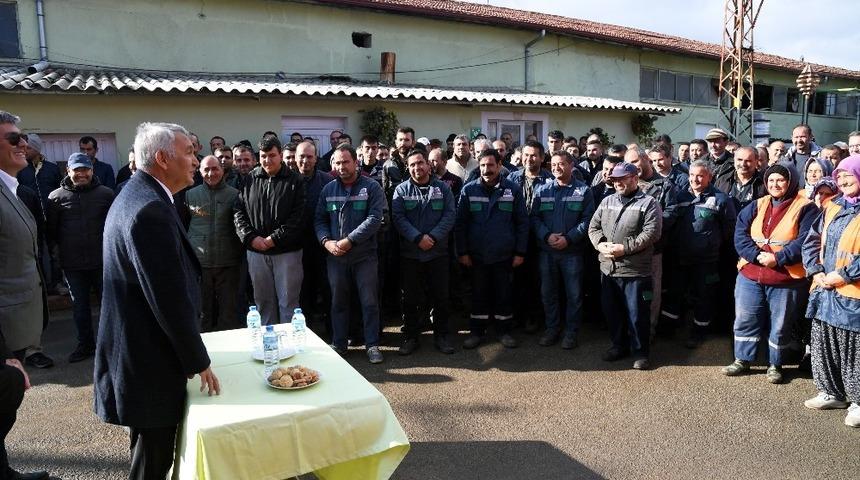 Başkan G&uuml;naydın, Park ve Bah&ccedil;eler personeliyle buluştu