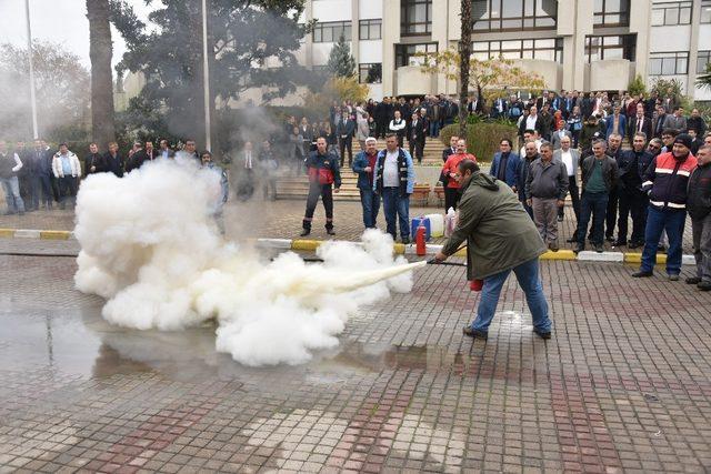 Önce eğitim, sonra tatbikat yapıldı