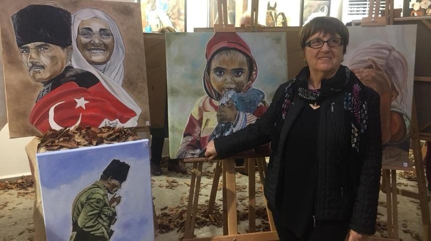 Zonguldak&rsquo;ta yağlı boya sergisi a&ccedil;ıldı