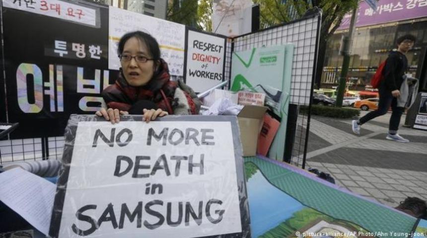 Samsung kanser olan &ccedil;alışanlarından &ouml;z&uuml;r diledi