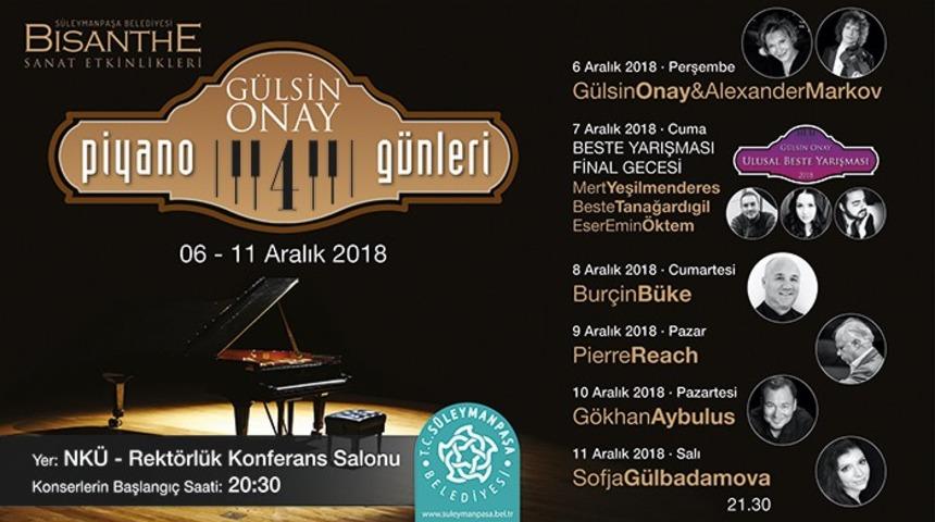 Bisanthe 4. G&uuml;lsin Onay Piyano G&uuml;nleri başlıyor