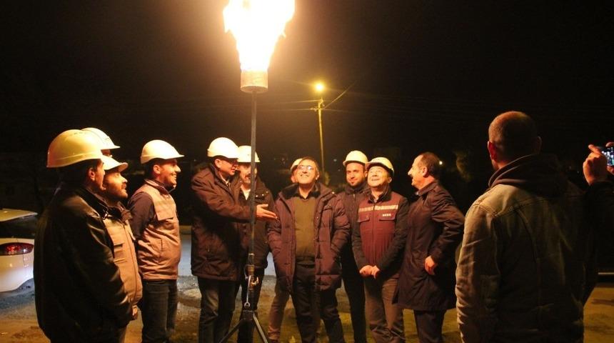 Muradiye&rsquo;de doğalgaz sevinci