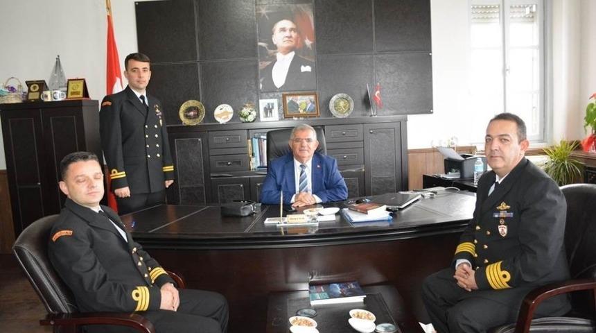 Sahil Güvenlik Bölge Komutanından Kaymakam Çalık’a ziyaret