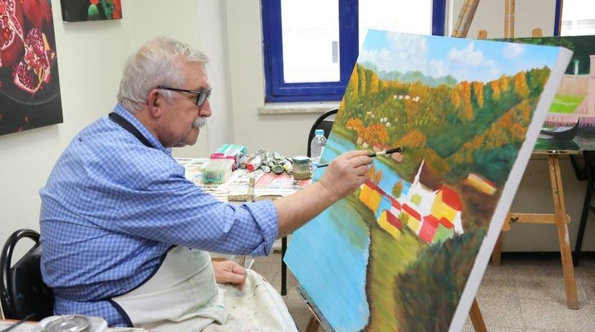 OMEK&rsquo;te Resim At&ouml;lyesi a&ccedil;ıldı