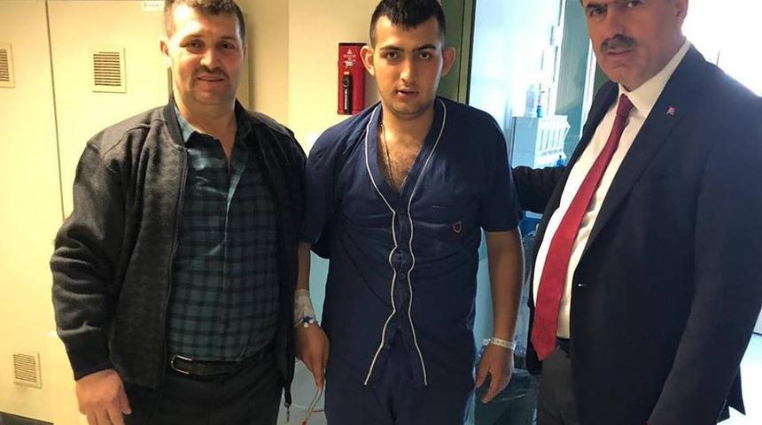 Başkan Cankul, Gazi Kamil Kaldemir&rsquo;i hastanede ziyaret etti