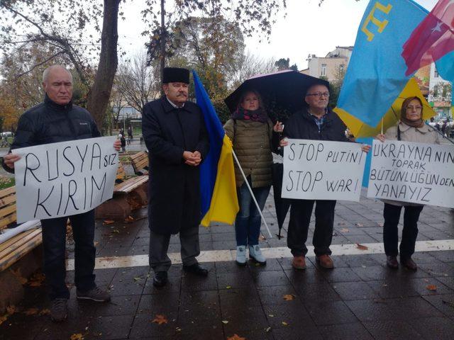 Kırım Türkleri'nden Rusya protestosu