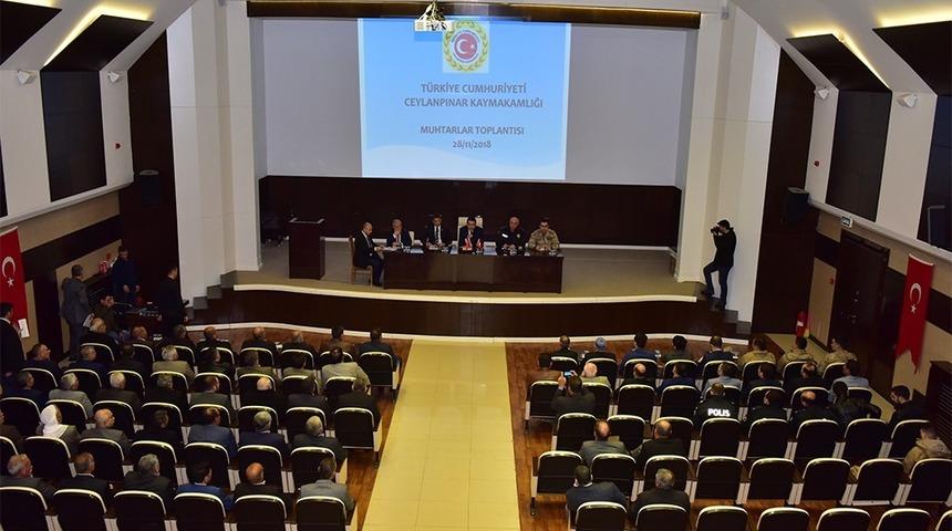 Ceylanpınar&rsquo;da muhtarlar toplantısı yapıldı