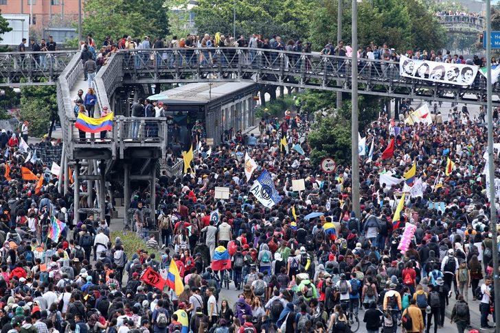 Kolombiya'da hükümet karşıtı gösteri G3