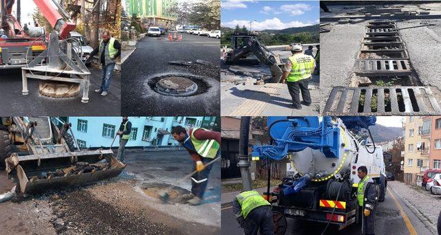 Kızılcahamam’da ızgara ve rögar kapakları yenilendi