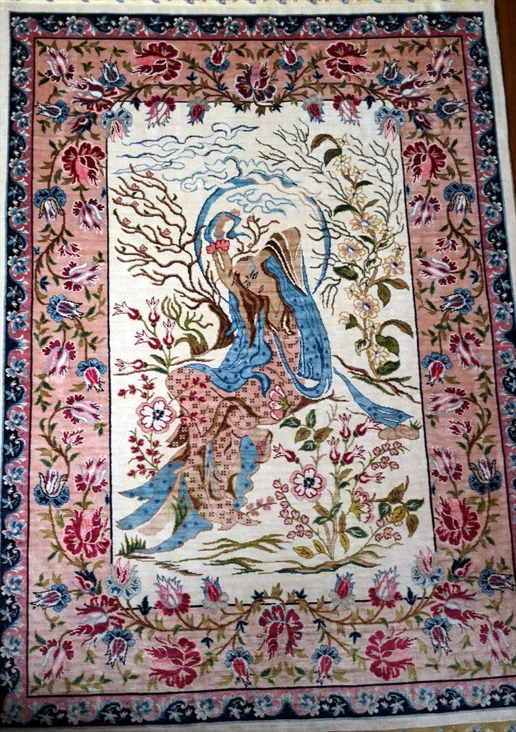 Dağ köyündeki Katar sarayına ipek halı G1