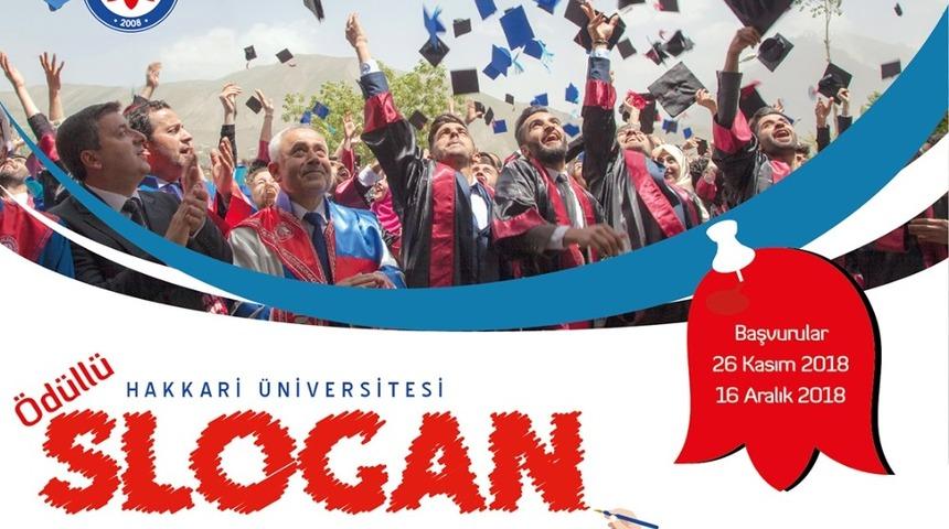 Hakkari &Uuml;niversitesinden &ouml;d&uuml;ll&uuml; slogan yarışması