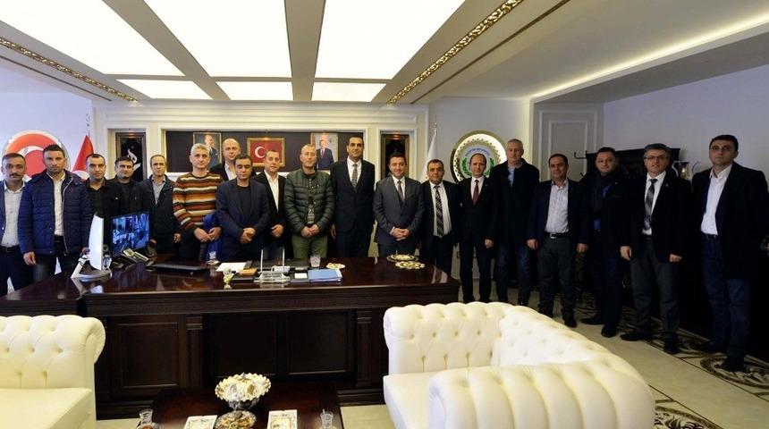 Başkan Bakıcı, T&uuml;rk Metal Sendikası y&ouml;netici ve &uuml;yeleri ile bir araya geldi