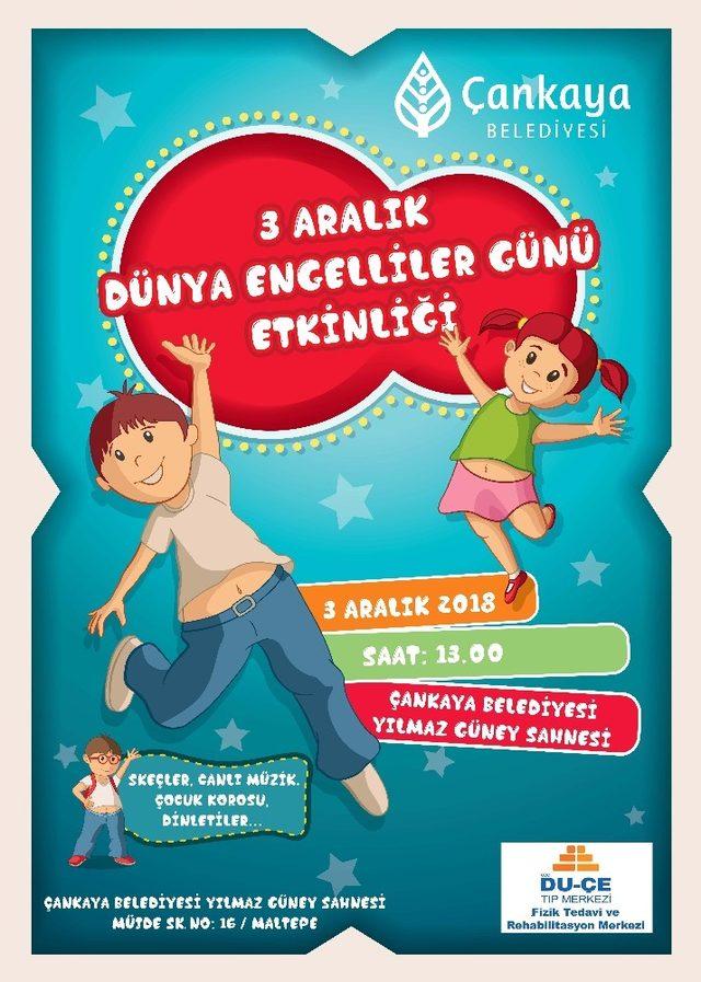 Çankaya’da 3 Aralık Engelliler Günü etkinlikleri