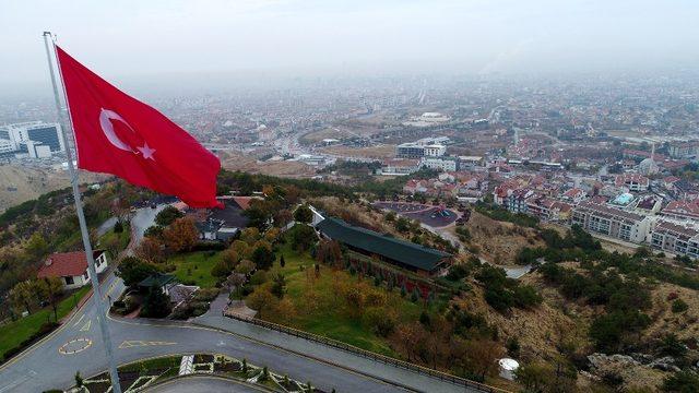 Büyükşehir’den Akyokuş’a dev Türk bayrağı