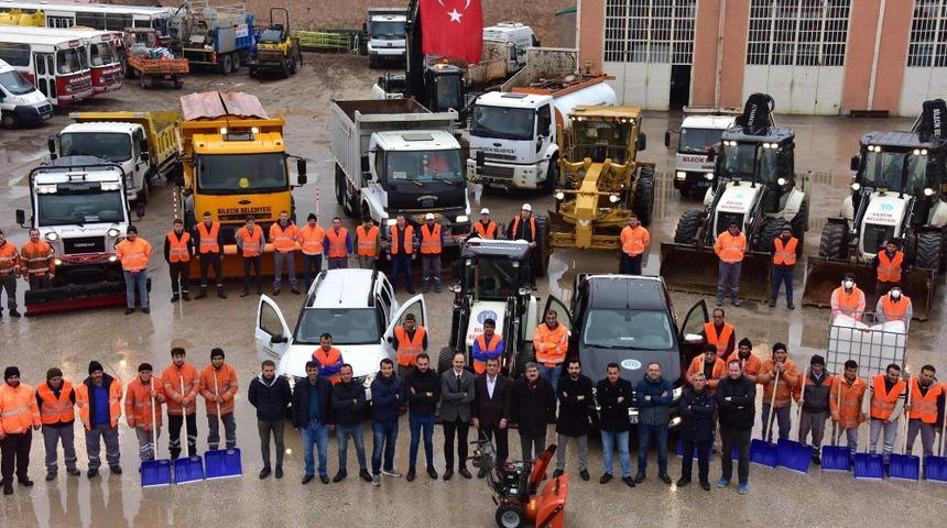 Bilecik Belediyesi ekip ve ekipmanları ile kışa hazır