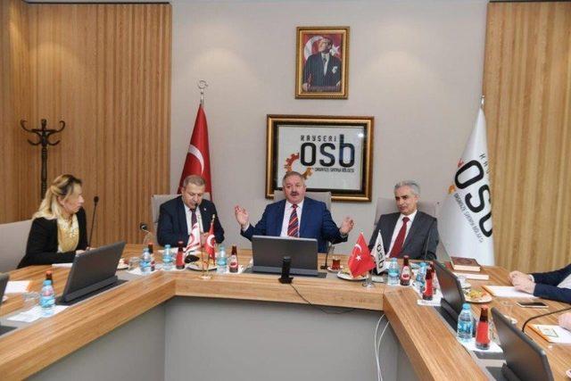 Kıbrıs Türk Sanayi Odası Heyetinden Kayseri OSB Ziyareti