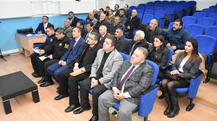 İn&ouml;n&uuml; Muhtarları Toplantısı yapıldı