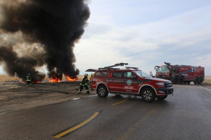 Van’da gerçeği aratmayan uçak kazası tatbikatı G1