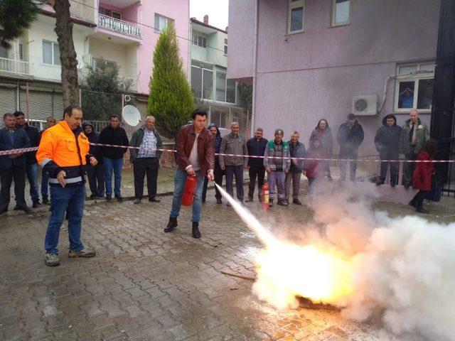 Selendi’de yangın tatbikatı