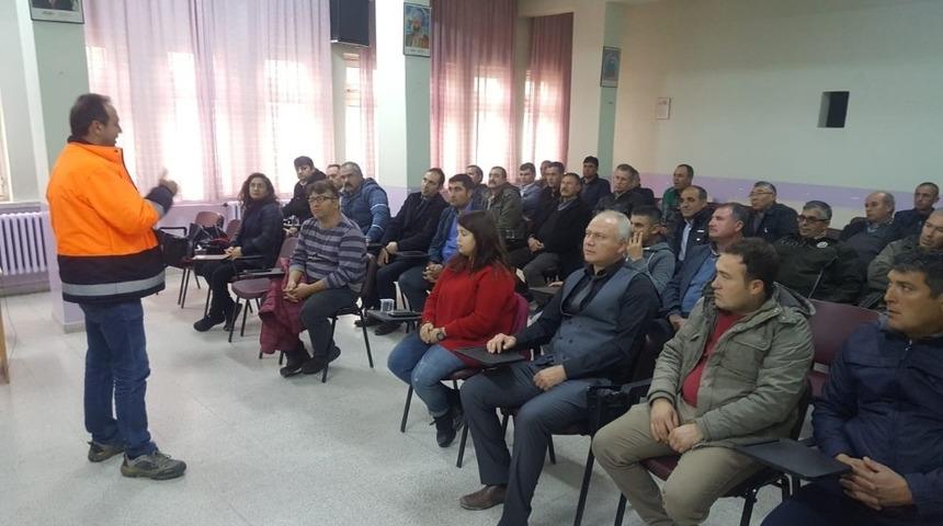 Selendi&rsquo;de yangın tatbikatı