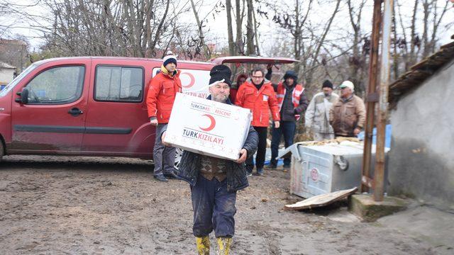 Edirne'de selin etkisi geçti, temizlik başladı (6)