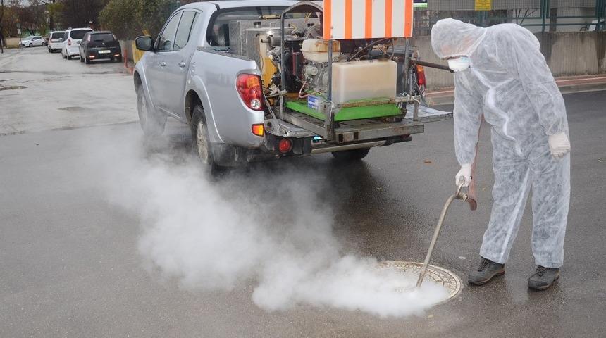 Haşere ve larva mücadelesi kış aylarında da sürüyor