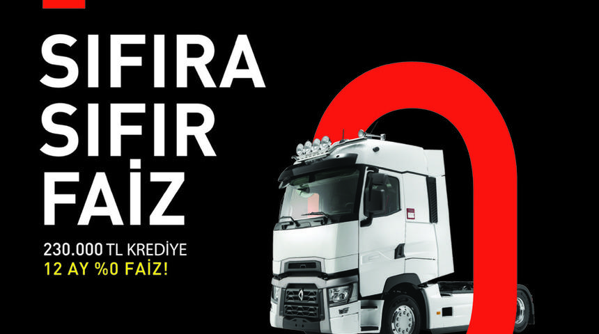  Renault Trucks'tan 'sıfır faiz' kampanyası