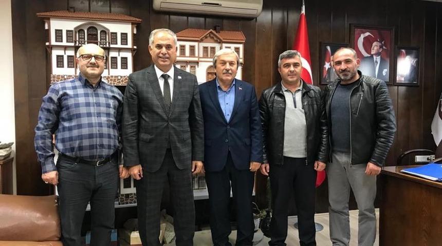 Başkan Yaman ile Başkan Şahin bir araya geldi