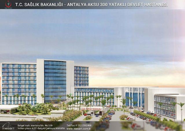 Aksu Devlet Hastanesi bin günde tamamlanacak