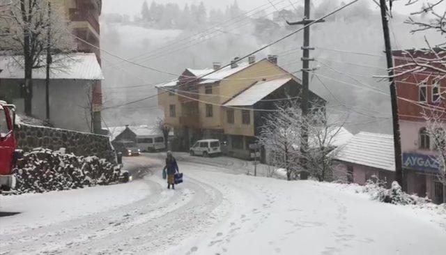 Sakarya'nın yüksek kesimleri beyaza büründü