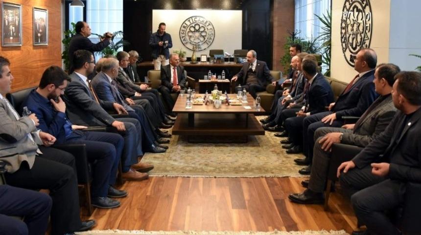 Kayseri B&uuml;y&uuml;kşehir Belediye Başkan Adayı B&uuml;y&uuml;kkılı&ccedil;&rsquo;tan KTO&rsquo;ya Ziyaret