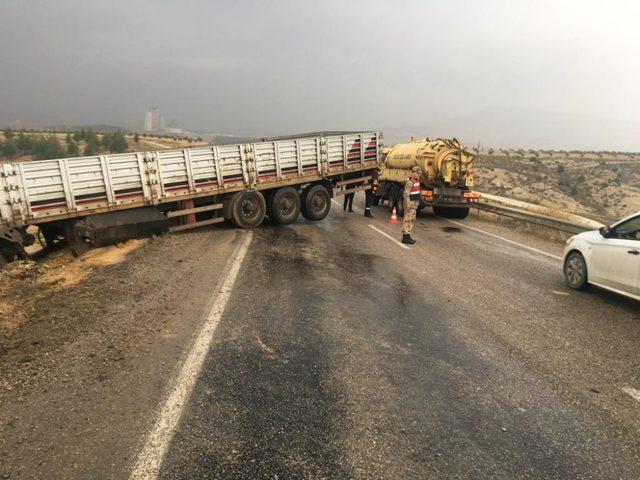 Kilis’te trafik kazaları:1 yaralı