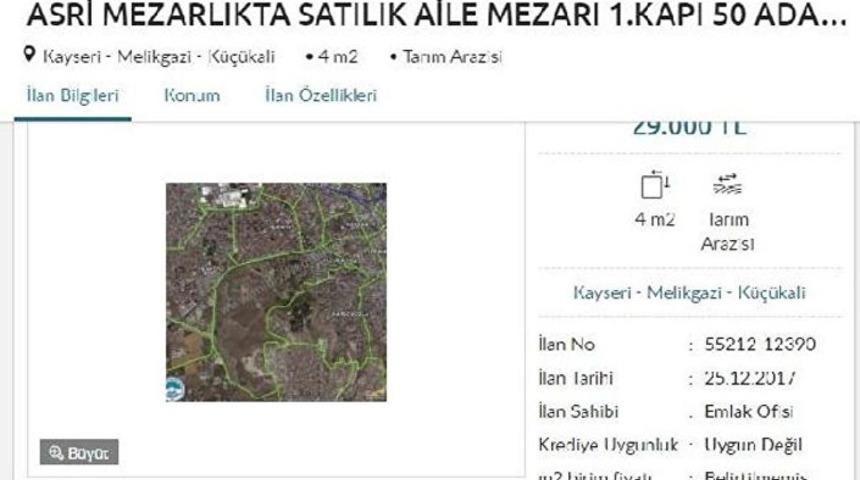 Sosyal medyayı sallayan ilan! Mezar yerini satışa çıkardı