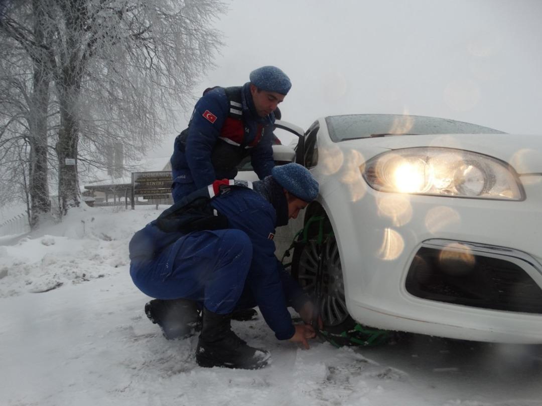 Domani&ccedil;&rsquo;te kar yağışı