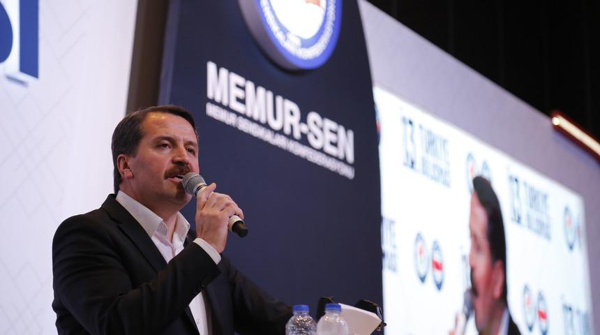 Memur-Sen Başkanı Yalçın'dan 'en az 2 bin lira' asgari ücret çağrısı