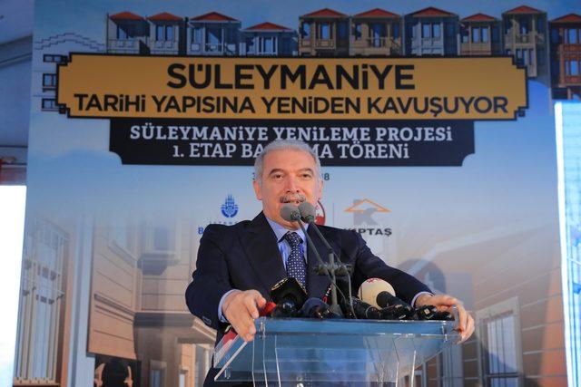 Süleymaniye'nin yenileme projesinin temeli atıldı