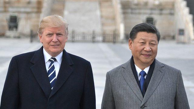 ABD Başkanı Donald Trump (solda) ile Çin Cumhurbaşkanı Şi Cinping (sağda)
