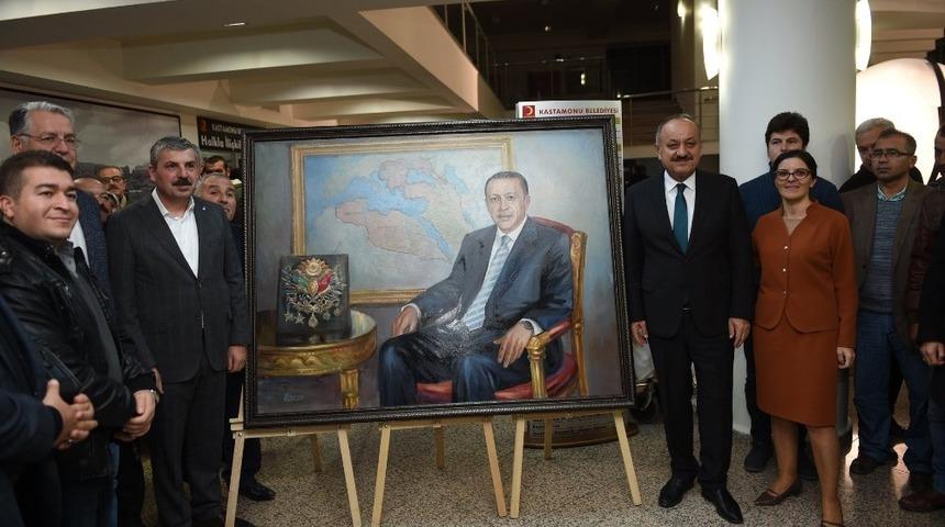 Kastamonu Belediyesinde &ldquo;Dostluk, Kardeşlik&rdquo; sergisi a&ccedil;ıldı